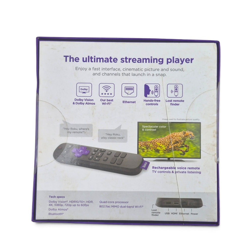 Roku Ultra Streaming Player Unisex OS Black New 4K HDR Dolby Vision 4802RW - Picture 2 of 5